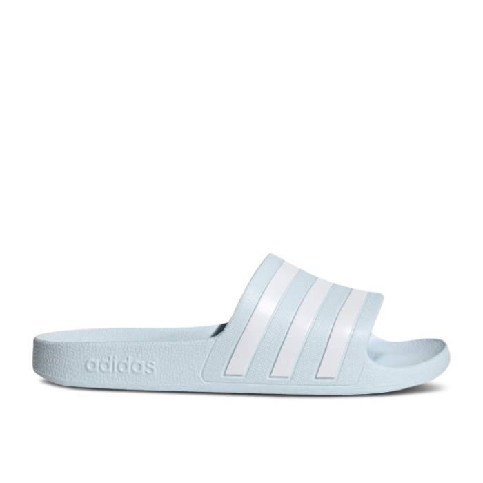 アディダス Adidas 【 Wmns Adilette Aqua Slide \u0027Halo Blue\u0027 Women Halo Blue/Cloud White/Halo Blue 】 アディレッタ アクア Slide サンダル レディース 青碧 青碧 白いこと 白いこと