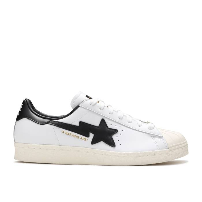 アディダス Adidas 【 Bape X Superstar \u0027White Black\u0027 Men 】 Superstar はやりっ児 メンズ