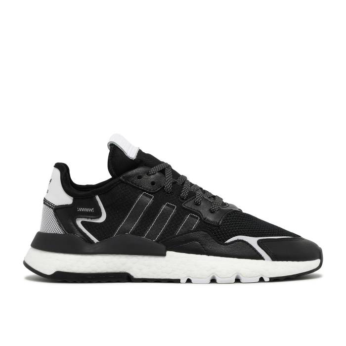 アディダス Adidas 【 Nite Jogger Black White Men Core Black/Core Black/Cloud White 】 ジョガーパンツ メンズ コア 黒色 ブラック 白色 ホワイト