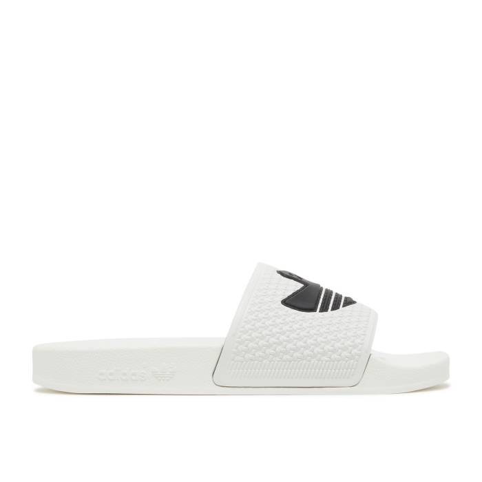 アディダス Adidas 【 Mark Gonzales X Shmoofoil Slide \u0027White Black\u0027 Men Cloud White/Core Black/Cloud White 】 Slide サンダル メンズ 白いこと 白いこと 中核グループ 黒いこと 黒いこと