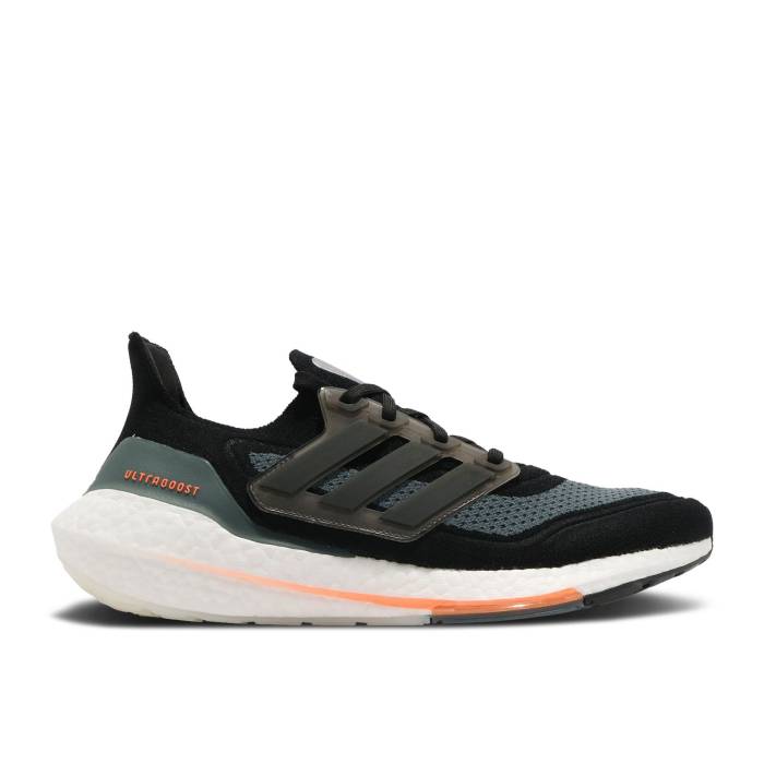 アディダス Adidas 【 Ultraboost 21 \u0027Black Screaming Orange\u0027 Men Core Black/Blue Oxide/Screaming Orange 】 メンズ 中核グループ 黒いこと 黒いこと 青み 青色 orange 橙・オレンジ色