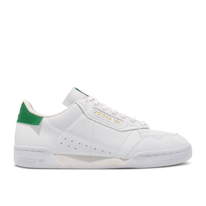 アディダス Adidas 【 Continental 80 \u0027The Clean Classics\u0027 Men Footwear White/Off White/Green 】 メンズ 白いこと 白いこと green 緑・緑であること