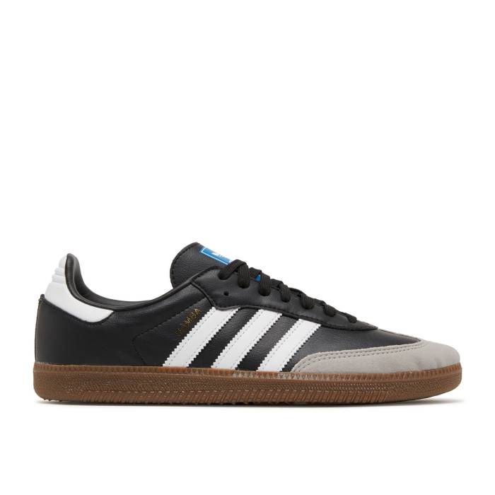 アディダス Adidas 【 Samba Vegan \u0027Black Gum\u0027 Men Cloud White/Core Black/Gum 】 サンバ メンズ 白いこと 白いこと 中核グループ 黒いこと 黒いこと