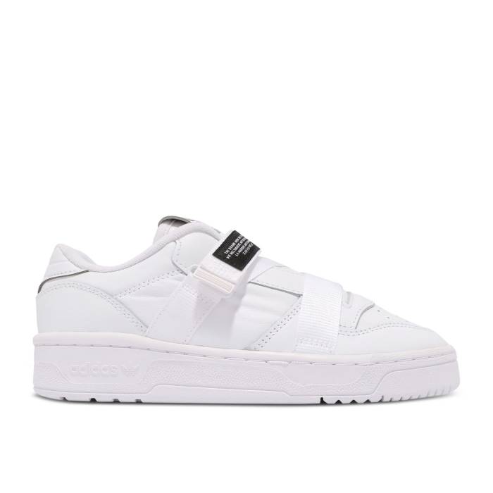 アディダス Adidas 【 Wmns Rivalry Low Strap 'Footwear White' Women Footwear White/Footwear White/Core Black 】 ストラップ レディース 白色 ホワイト コア 黒色 ブラック|スニケス