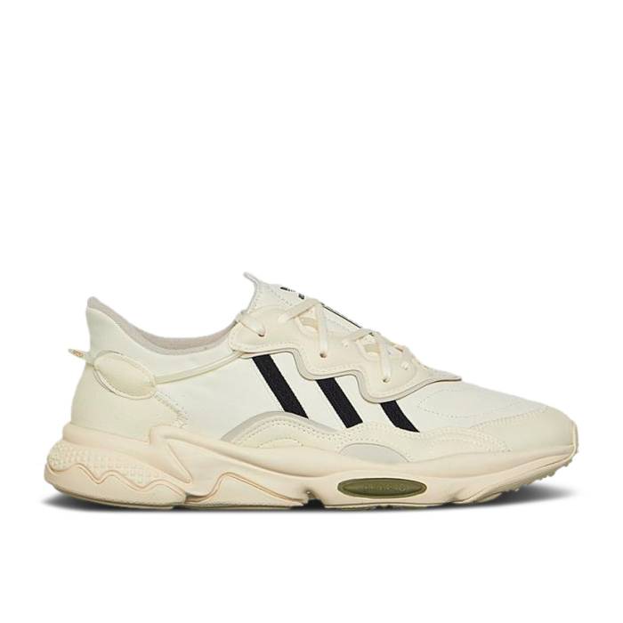アディダス Adidas 【 Ozweego Cream White Men Cream White/Core Black/Focus Olive 】 メンズ クリーム 白色 ホワイト コア 黒色 ブラック olive オリーブ