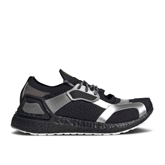 アディダス Adidas 【 Stella Mccartney X Wmns Ultraboost Sandal \u0027Black Silver Metallic\u0027 Women Core Black/Core Black/Cloud White 】 Silver しろがね色・しろがね色 レディース 中核グループ 黒いこと 黒いこと 白いこと 白いこと