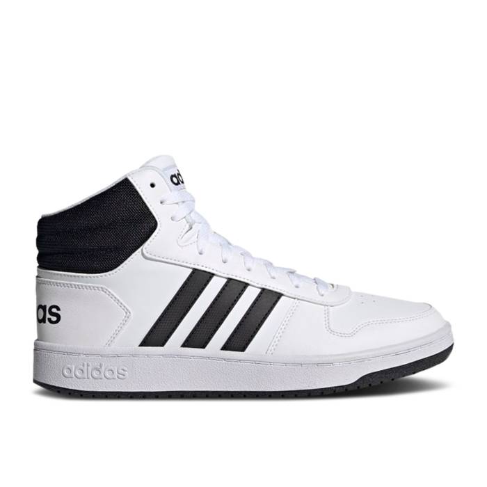 アディダス Adidas 【 Hoops 2.0 Mid \u0027White Black\u0027 Men Cloud White/Core Black/Core Black 】 ミッド メンズ 白いこと 白いこと 中核グループ 黒いこと 黒いこと