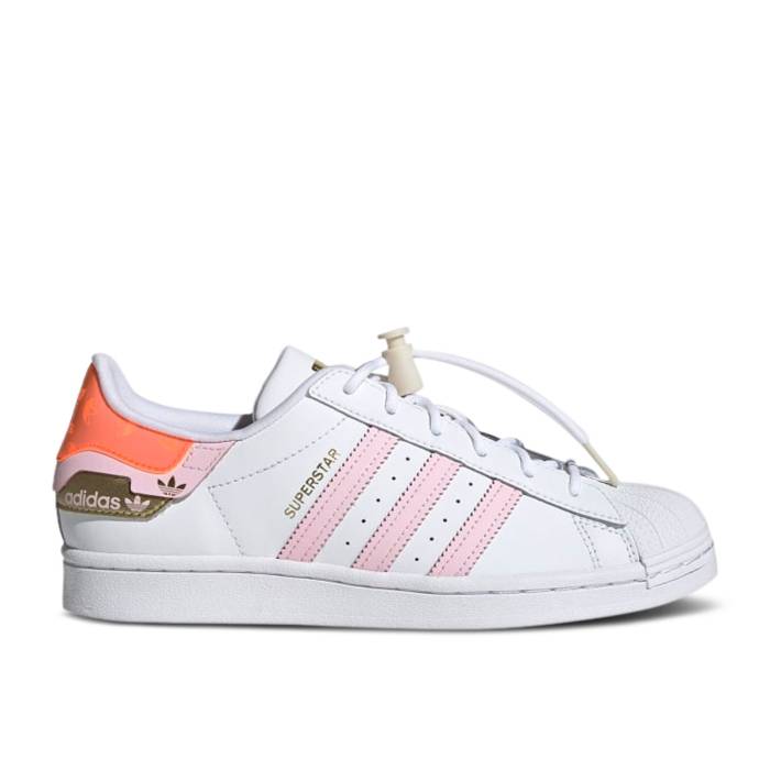 アディダス Adidas 【 Wmns Superstar 'White Clear Pink' Women Cloud White/Clear Pink/Solar Red 】 Superstar スーパースター レディース 白色 ホワイト pink ピンク Red 赤・レッド