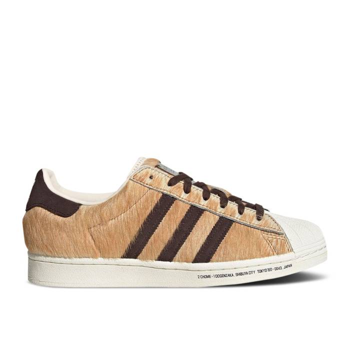 アディダス Adidas 【 Atmos X Superstar 'Hachiko' Men Focus Orange/Dark Brown/Off White 】 Superstar スーパースター メンズ orange 橙・オレンジ 茶色 ブラウン 白色 ホワイト｜スニケス