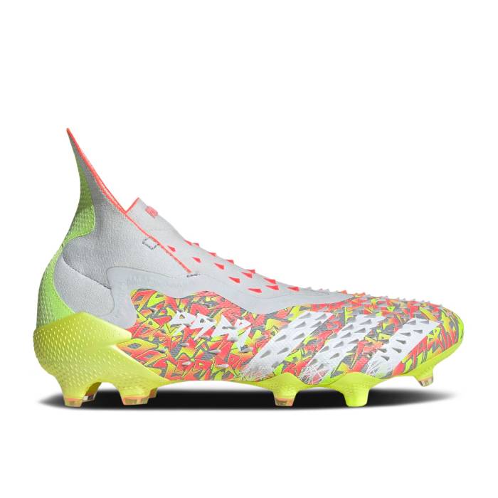 アディダス Adidas 【 Predator Freak+ Fg Demonskin - Numbersup Men Clear Grey/Cloud White/Solar Yellow 】 プレデター メンズ 灰色 グレー 白色 ホワイト yellow 黄色・イエロー
