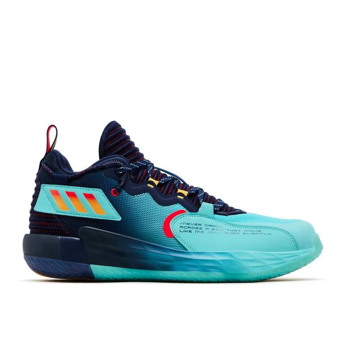 アディダス Adidas 【 Dame 7 Extply Gca \u0027Dark Blue\u0027 Men Dark Blue/Pulse Aqua/Solar Red 】 メンズ 青味 青色 アクア Red 赤・赤いこと 靴-メンズ靴