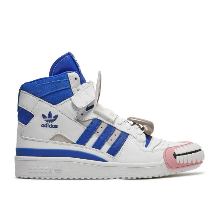 アディダス Adidas 【 Kerwin Frost X Forum High \u0027Humanchives\u0027 Men Cloud White/Bold Blue/Yellow 】 討論会 御機嫌 メンズ 白いこと 白いこと 青み 青色 yellow 黄味がかった・黄色