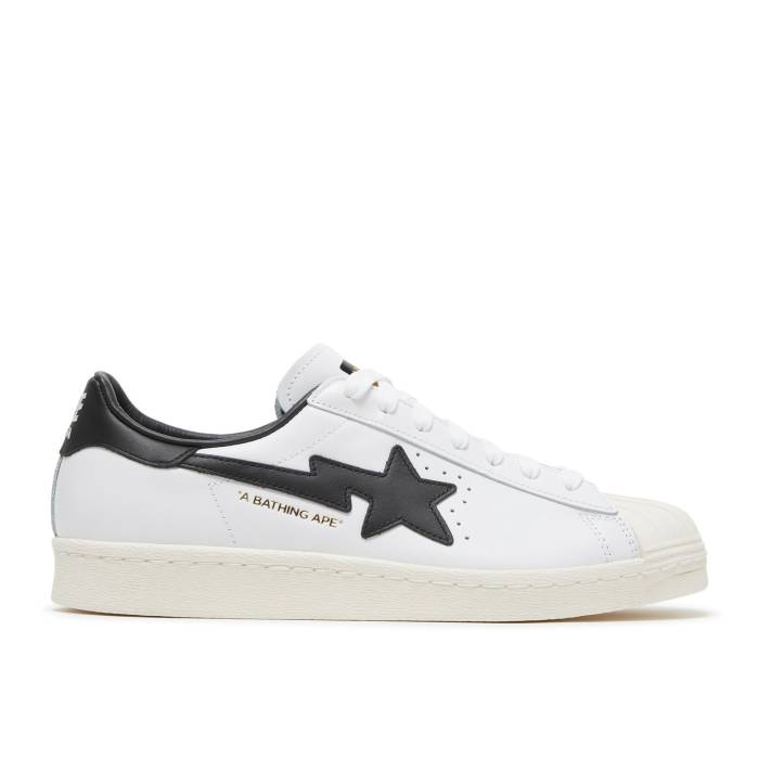 アディダス Adidas 【 Bape X Superstar 'White Black' Men Footwear White/Core Black/Off White 】 Superstar スーパースター メンズ 白色 ホワイト コア 黒色 ブラック 69,905円