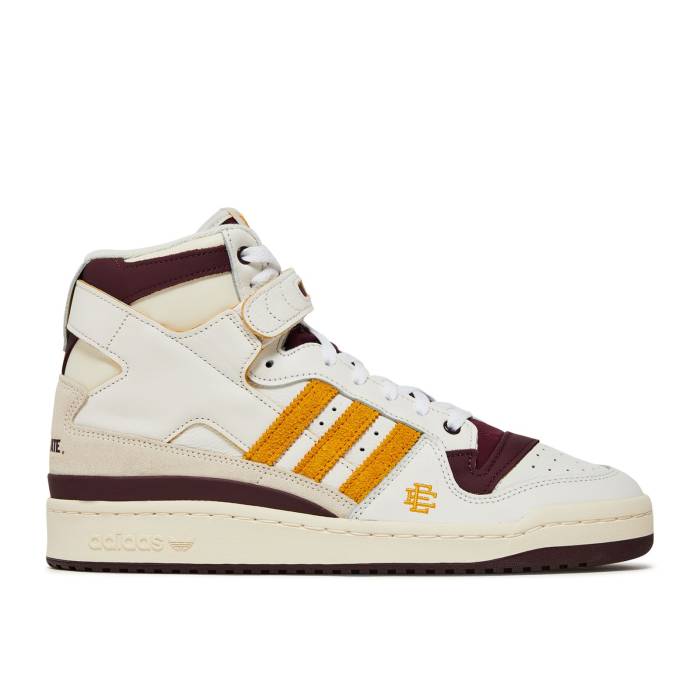アディダス Adidas 【 Eric Emanuel X Midnight Madness X Forum 84 High \u0027Arizona State Sun Devils\u0027 Men Cloud White/Team Maroon/College Gold 】 マッドネス 討論会 ご機嫌 State 滑るゲーム盤 メンズ 白いこと 白いこと Team チー 靴-メンズ靴