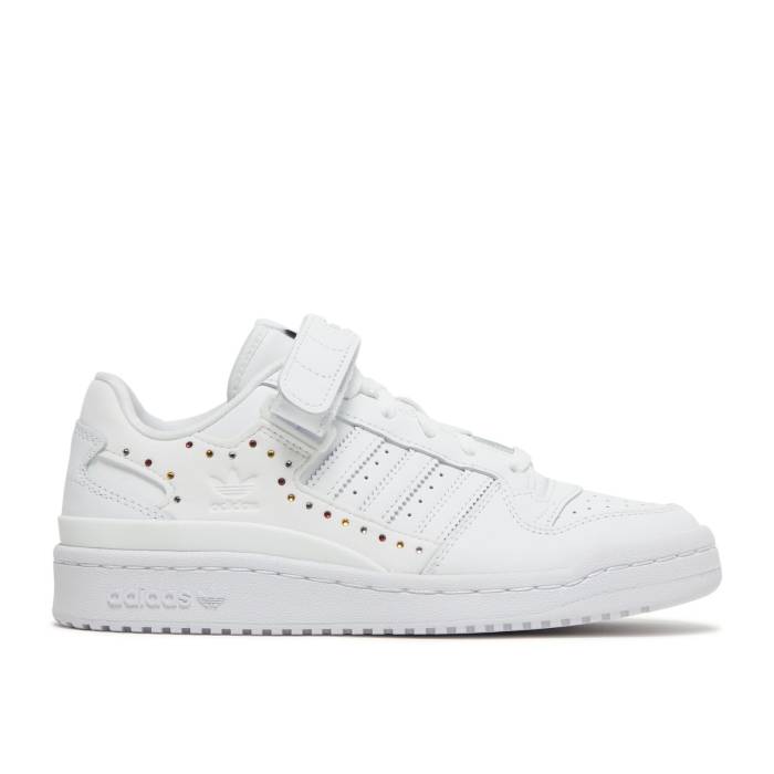 アディダス Adidas 【 Swarovski X Wmns Forum Low \u0027White Black\u0027 Women Cloud White/Cloud White/Core Black 】 討論会 レディース 白いこと 白いこと 中核グループ 黒いこと 黒いこと