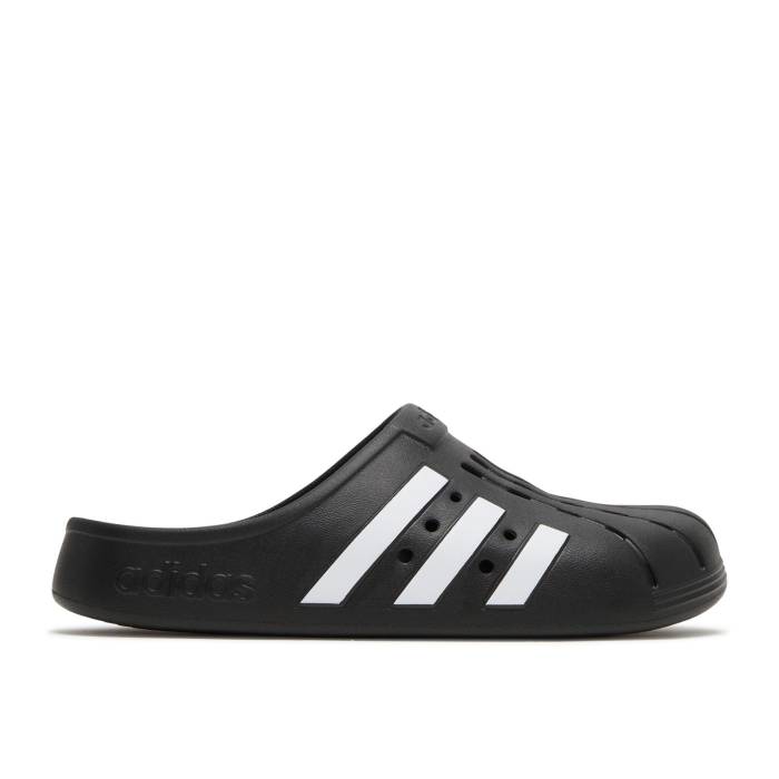 アディダス Adidas 【 Adilette Clog \u0027Black White\u0027 Men Core Black/Cloud White/Core Black 】 アディレッタ メンズ 中核グループ 黒いこと 黒いこと 白いこと 白いこと