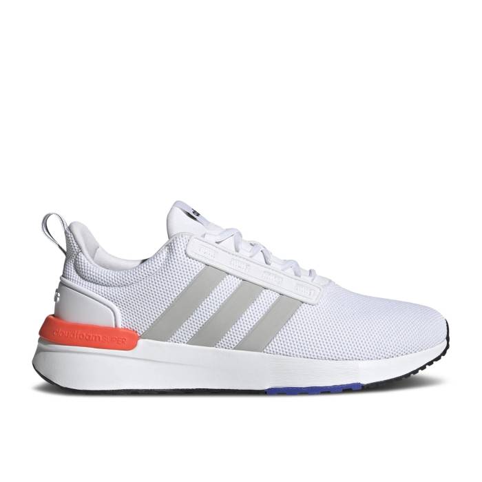 アディダス Adidas 【 Racer Tr21 Wide White Solar Red Men Cloud White/Grey Two/Solar Red 】 メンズ 白色 ホワイト 灰色 グレー Red 赤・レッド