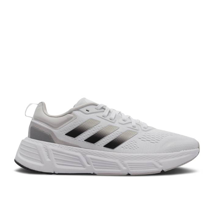 アディダス Adidas 【 Questar \u0027White Black Gradient Stripes\u0027 Men Footwear White/Core Black/Footwear White 】 黒いこと 黒いこと メンズ 白いこと 白いこと 中核グループ 黒いこと 黒いこと