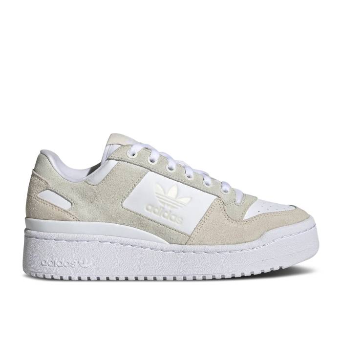 アディダス Adidas 【 Wmns Forum Bold \u0027Footwear White\u0027 Women Cloud White/Wonder White/Orbit Grey 】 討論会 レディース 白いこと 白いこと 薄墨色 薄墨色