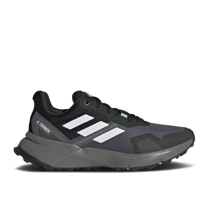 アディダス Adidas 【 Wmns Terrex Soulstride Trail \u0027Black Mint Ton\u0027 Women Core Black/Crystal White/Mint Ton 】 レディース 中核グループ 黒いこと 黒いこと 白いこと 白いこと