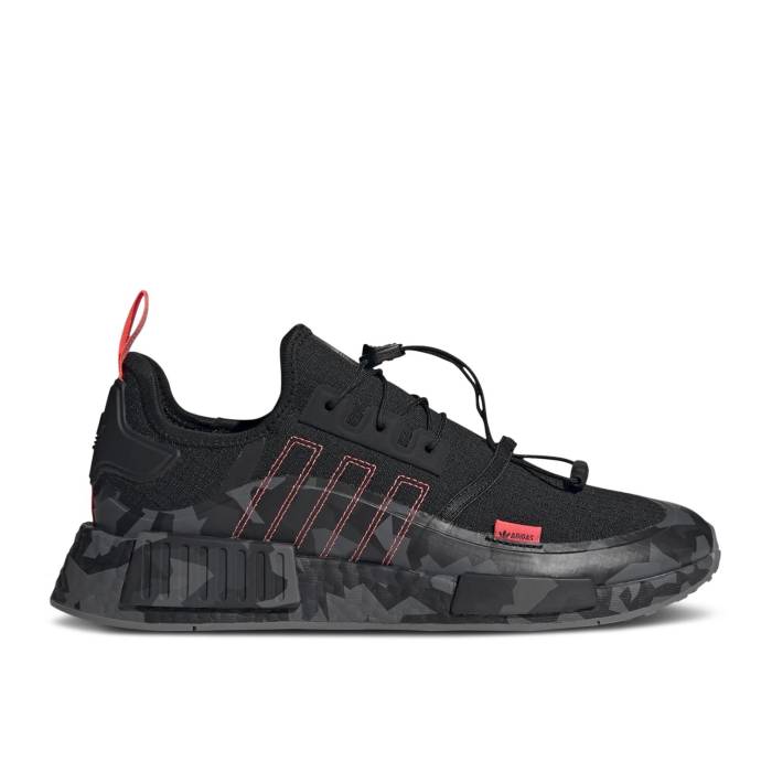 アディダス Adidas 【 Nmd_R1 Tr 'Black Camo' Men Core Black/Turbo/Grey Three 】 メンズ コア 黒色 ブラック ターボ 灰色 グレー｜スニケス