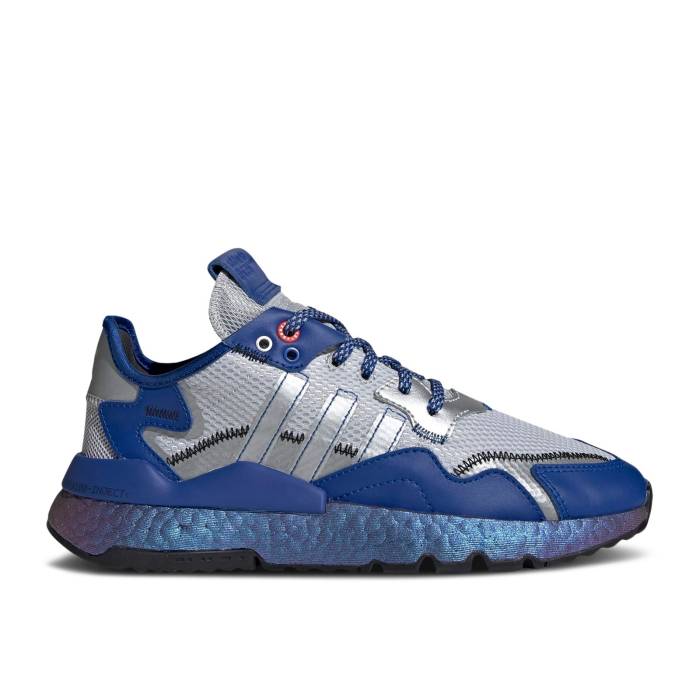 アディダス Adidas 【 Wmns Nite Jogger \u0027Silver Metallic Royal Blue\u0027 Women Royal Blue/Silver Metallic/Core Black 】 ジョガーパンツ レディース 青碧 青碧 Silver しろがね色・しろがね色 中核グループ 黒いこと 黒いこと