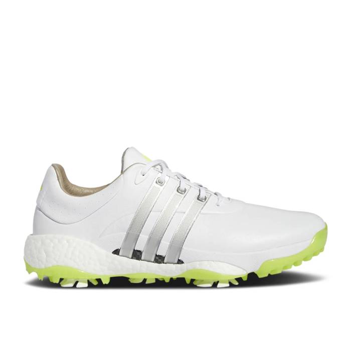 アディダス Adidas 【 Tour 360 22 \u0027Cloud White Solar Slime\u0027 Men Cloud White/Silver Metallic/Solar Slime 】 白いこと 白いこと メンズ 白いこと 白いこと Silver しろがね色・しろがね色