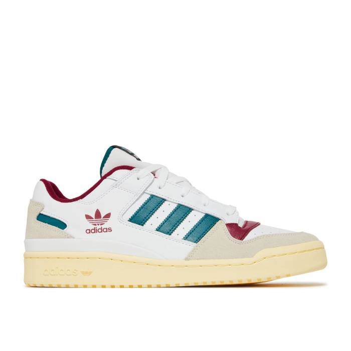 アディダス Adidas 【 Forum Low 塩素 \u0027White Legacy Teal\u0027 Men Cloud White/Legacy Teal/Legacy Burgundy 】 討論会 legacy レガシー メンズ 白いこと 白いこと legacy レガシー ぶどう酒色・バーガンディー