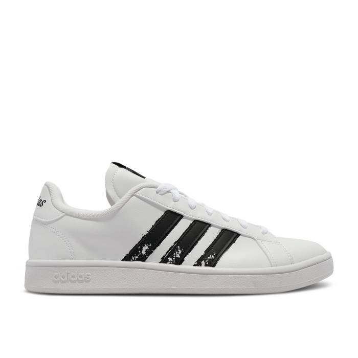 アディダス Adidas 【 Grand Court Beyond 'White Black' Men Cloud White/Core Black/Cloud White 】 グランド コート メンズ 白色 ホワイト コア 黒色 ブラック