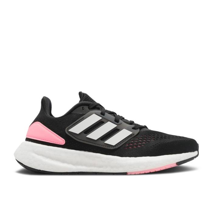 アディダス Adidas 【 Wmns Pureboost 22 \u0027Black Beam Pink\u0027 Women Core Black/Cloud White/Beam Pink 】 レディース 中核グループ 黒いこと 黒いこと 白いこと 白いこと pink サクラ色