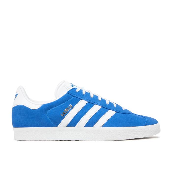 アディダス Adidas 【 Gazelle \u0027Blue White\u0027 Men Blue/Cloud White/Gold Metallic 】 ガゼル メンズ 青み 青色 白いこと 白いこと ゴールド