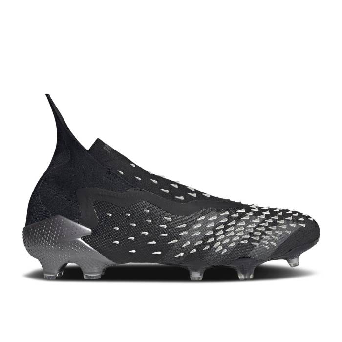 アディダス Adidas 【 Predator Freak+ Fg \u0027Demonskin - Black Grey\u0027 Men Core Black/Grey Four/Cloud White 】 プレデター 黒いこと 黒いこと メンズ 中核グループ 黒いこと 黒いこと 薄墨色 薄墨色 白いこと 白いこと