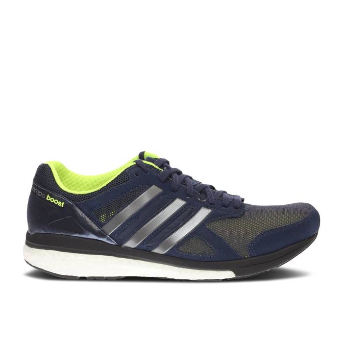 アディダス Adidas 【 Wmns Adizero Tempo 7 \u0027Midnight Indigo\u0027 Women Midnight Indigo/Solar Yellow 】 アディゼロ レディース 藍色・インディゴ yellow 黄味がかった・黄色