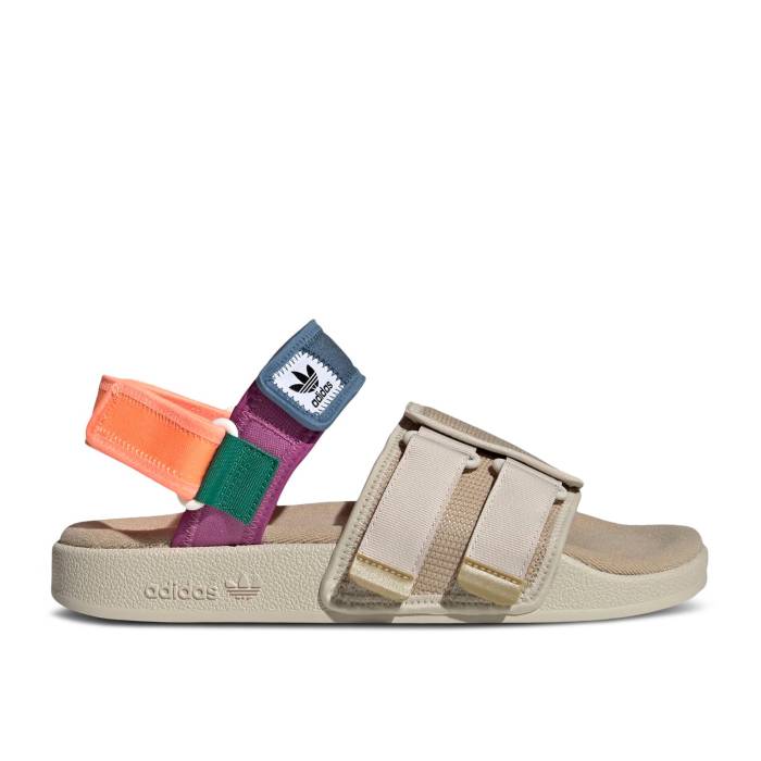 アディダス Adidas 【 Adilette Sandal 4.0 'Beige Tone Aluminium' Men Beige Tone/Aluminium/Beam Orange 】 アディレッタ メンズ ベージュ orange 橙・オレンジ
