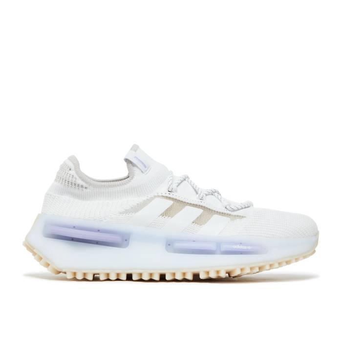 アディダス Adidas 【 Nmd_S1 \u0027White Light Purple\u0027 Men Cloud White/Cloud White/Light Purple 】 メンズ 白いこと 白いこと Purple 紫・パープル