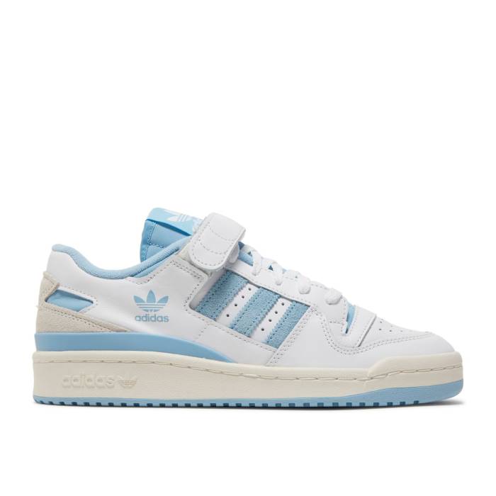 アディダス Adidas 【 Forum 84 Low \u0027White Clear Blue\u0027 Men Cloud White/Clear Blue/Chalk White 】 討論会 メンズ 白いこと 白いこと 青味 青み