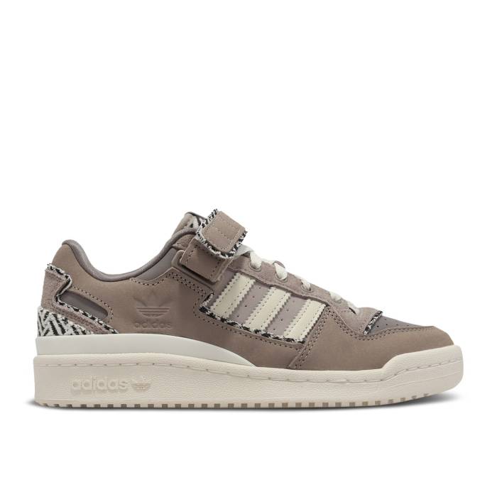 アディダス Adidas 【 Wmns Forum Low \u0027Criss-Cross Pattern - Taupe Oxide\u0027 Women Vapor Grey/Off White/Taupe Oxide 】 討論会 レディース 薄墨色 薄墨色 白いこと 白いこと