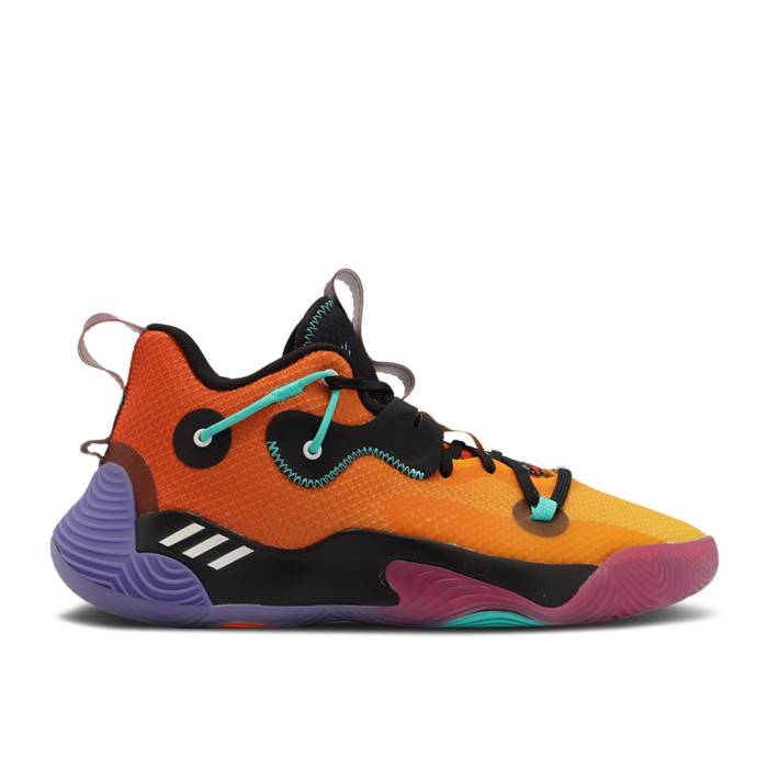 アディダス Adidas 【 Harden Stepback 3 \u0027Day Of The Dead\u0027 Men Impact Orange/Collegiate Gold/Core Black 】 ハーデン 足取りうしろ側 メンズ 差しひびき orange 橙・オレンジ色 ゴールド 中核グループ 黒いこと 黒いこと