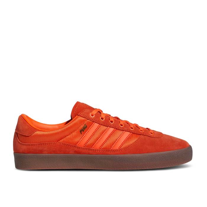 アディダス Adidas 【 Puig Indoor \u0027Semi Impact Orange Gum\u0027 Men Semi Impact Orange/Semi Impact Orange/Gum 】 差しひびき orange 橙・オレンジ色 メンズ 差しひびき orange 橙・オレンジ色