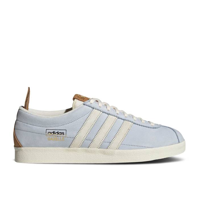 アディダス Adidas 【 Gazelle Vintage \u0027Halo Blue Mesa\u0027 Men Halo Blue/Cream White/Mesa 】 ガゼル vintage ビンテージ・ヴィンテージ 青み 青色 メンズ 青み 青色 皮膚軟化剤 白いこと 白いこと