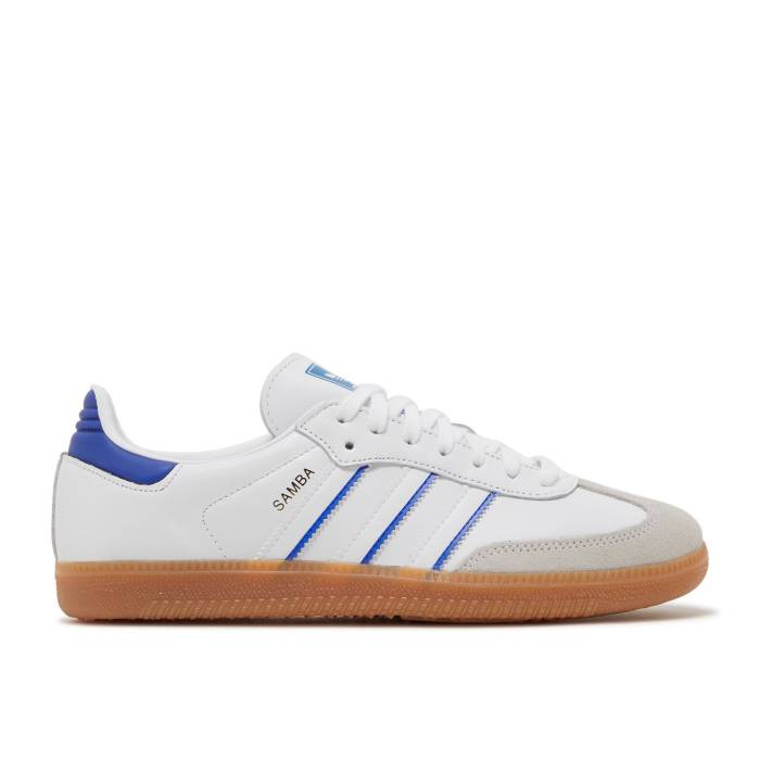 アディダス Adidas 【 Samba \u0027White Lucid Blue\u0027 Men Cloud White/Lucid Blue/Gum 】 サンバ メンズ 白いこと 白いこと 青み 青色