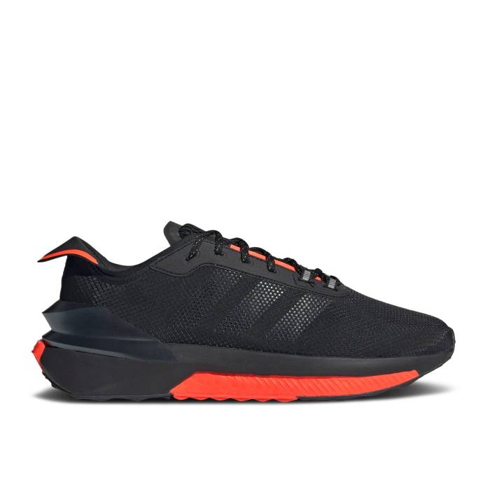 アディダス Adidas 【 Avryn \u0027Black Solar Red\u0027 Men Core Black/Core Black/Solar Red 】 メンズ 中核グループ 黒いこと 黒いこと Red 赤・赤いこと