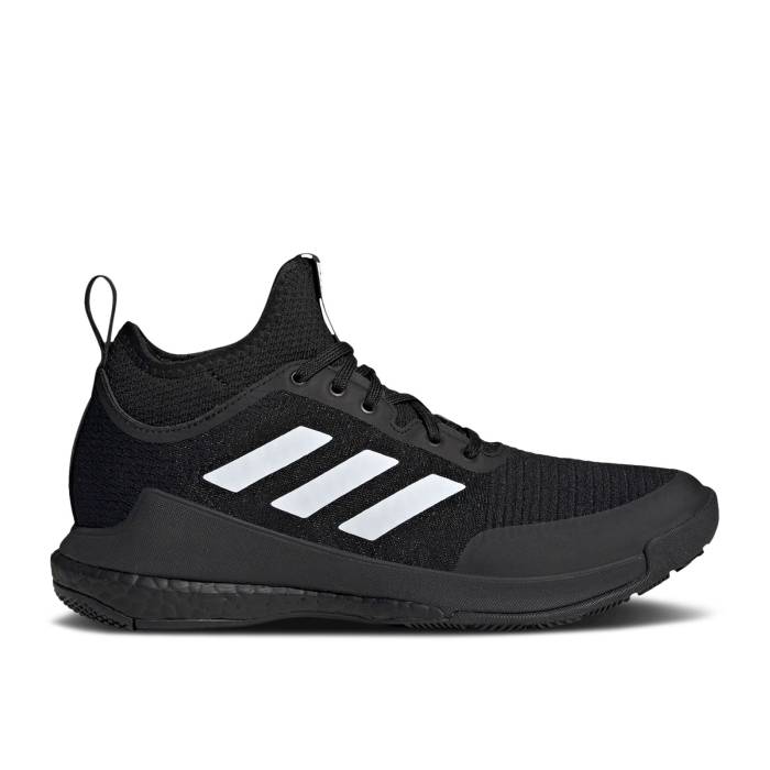 アディダス Adidas 【 Wmns Crazyflight Mid Black White Women Core Black/Cloud White/Carbon 】 ミッド レディース コア 黒色 ブラック 白色 ホワイト カーボン