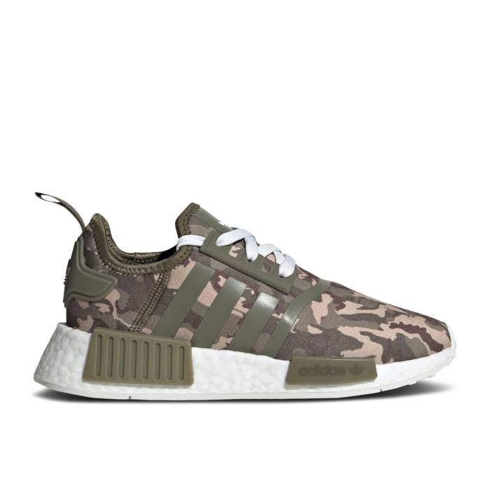アディダス Adidas 【 Nmd_R1 J 'Olive Strata Camo' Youth Olive Strata/Cloud White/Olive Strata 】 ジュニア キッズ olive オリーブ 白色 ホワイト