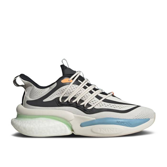 アディダス Adidas 【 Alphaboost V1 \u0027Chalk Mint Orange\u0027 Men Chalk White/Pulse Mint/Screaming Orange 】 メンズ 白いこと 白いこと orange 橙・オレンジ色