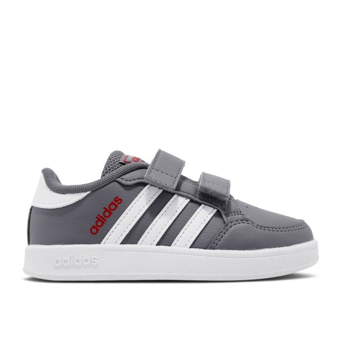 アディダス Adidas 【 Breaknet I Grey Scarlet Infant Grey Four/Cloud White/Scarlet 】 ベビー 灰色 グレー 白色 ホワイト