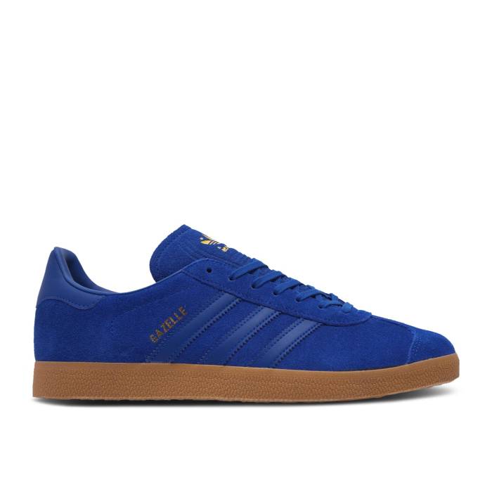 アディダス Adidas 【 Gazelle \u0027Power Blue Gum\u0027 Men Power Blue/Gold Metallic/Gum 3 】 ガゼル 青み 青色 メンズ Power 力強さ 青み 青色 ゴールド