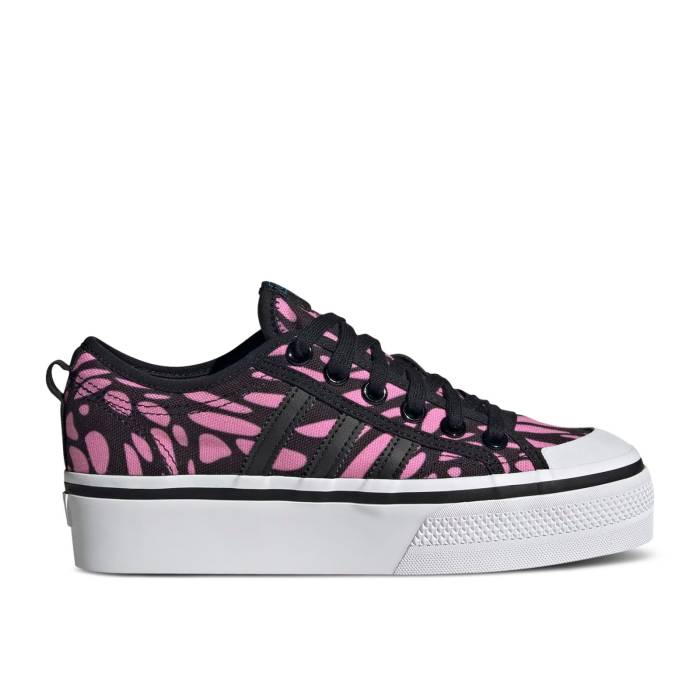 アディダス Adidas 【 Wmns Nizza Platform 'Mushroom Sublimation' Women Core Black/Core Black/Core Black 】 レディース コア 黒色 ブラック|スニケス