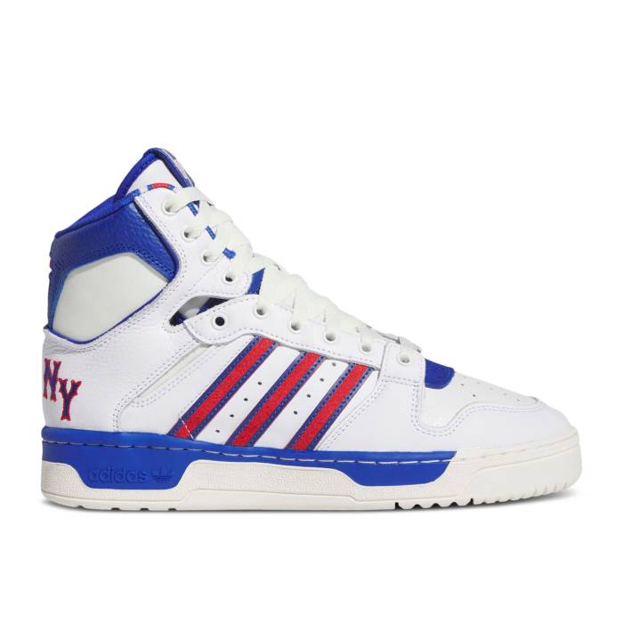 アディダス Adidas 【 Conductor High \u0027Nyc\u0027 Men Cloud White/Royal Blue/Core White 】 音楽監督 ご機嫌 メンズ 白いこと 白いこと 青碧 青碧 中核グループ