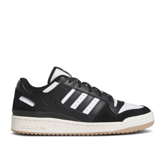 アディダス Adidas 【 Forum Low \u0027Black White Gum\u0027 Men Core Black/Cloud White/Cream White 】 討論会 白いこと 白いこと メンズ 中核グループ 黒いこと 黒いこと 白いこと 白いこと 皮膚軟化剤